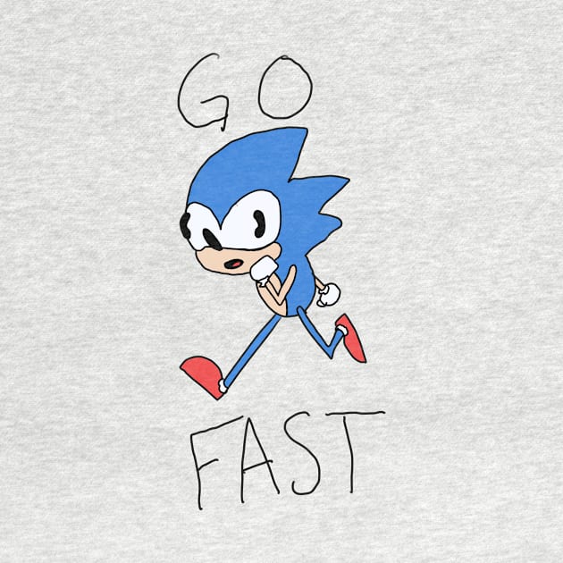 Sonic go fast by Cheerhio